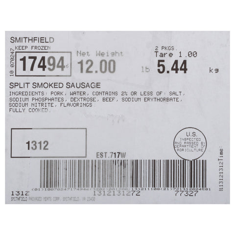 Farmland (SF) SAUSAGE SPLIT SMOKED