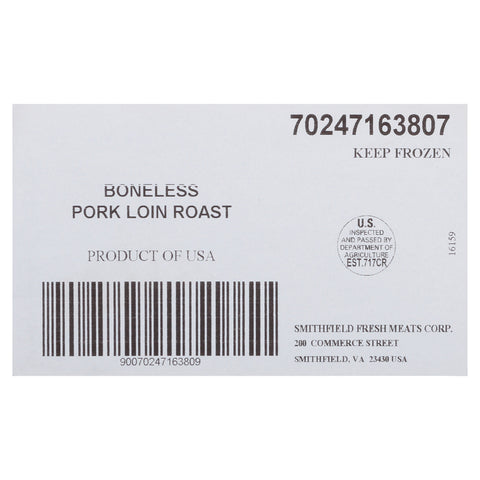 Farmland Roast Boneless Whole Netted Pork Loin, 28.3 Pound.