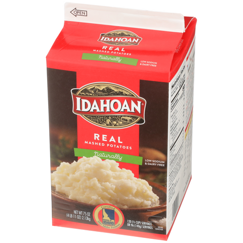Idahoan Naturally Signature Mashed Potatoes, 4.68 Pound -- 6 per case.
