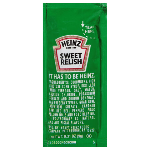Relish Sweet Single Serve Packet 531800/78000709