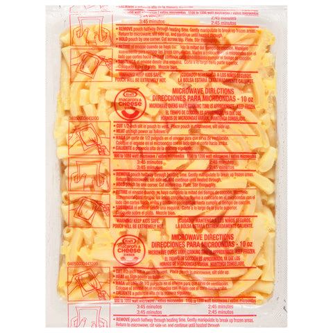 Macaroni & Cheese Pouch Frozen 10 Oz