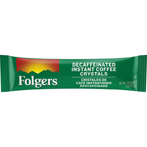 Folgers Decaffeinated Instant Coffee, 0.42 Ounce -- 12 per case.