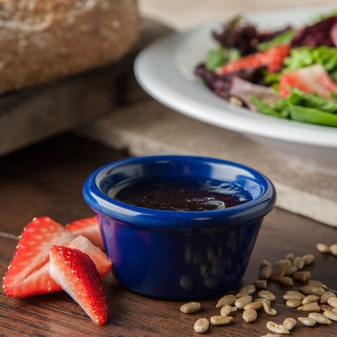 Carlisle RAMEKIN SMOOTH MELAMINE COBALT BLUE 2 OZ