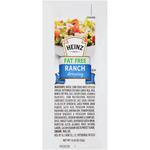 Heinz® DRESSING RANCH FAT FREE SINGLE SERVE PACKET