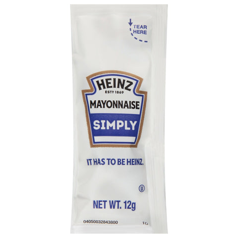 Simply Heinz Mayonnaise, 12 Gram -- 200 per case.