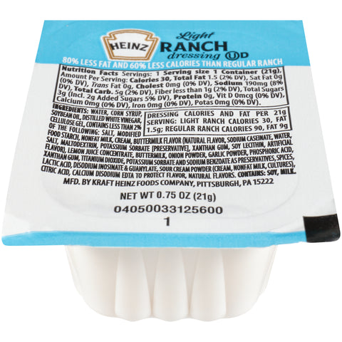 Dressing Ranch Light Single Serve Cup 78004299