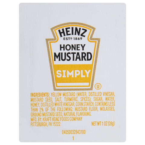 Simple Heinz Honey Mustard Sauce, 1 Ounce -- 100 per case.