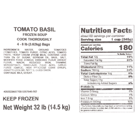 Soup Tomato Basil 635450/78001412
