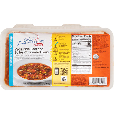 Soup Vegetable Beef & Barley (w) 165200/78001223