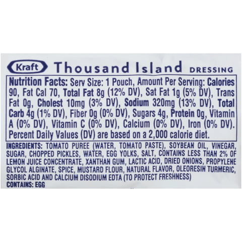 Dressing Thousand Island Single Serve Packet