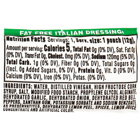 Portion Pac DRESSING ITALIAN FAT FREE SINGLE SERVE PACKET 78000368