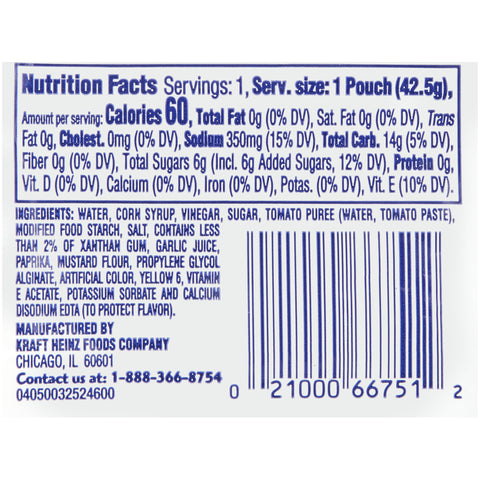 Dressing French Fat Free Single Serve Pouch