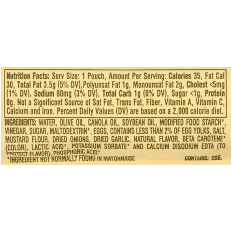 Kraft MAYONNAISE W/ OLIVE OIL SINGLE SERVE PACKET