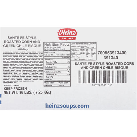 Soup Corn & Green Chili Bisque 391340/78001489