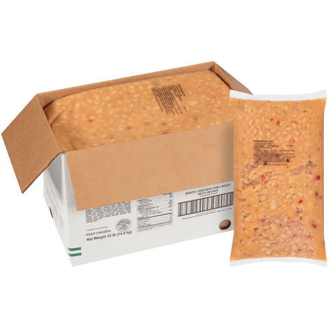 Chef Francisco White Bean Chicken Chili Soup, 8 Pound -- 4 per case