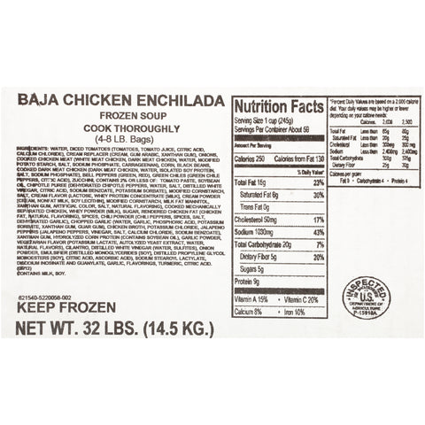 Soup Baja Chicken Enchilada Bag 621540/78001387