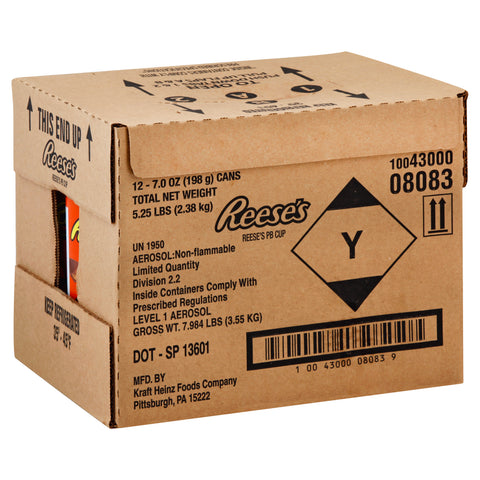 Reeses Peanut Butter Whipped Topping , 7 Ounce -- 12 per case.