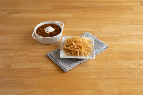 Tortilla White Corn Strip 1/4