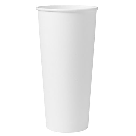 Solo Cup Single Sided Poly Paper White Hot Cup, 24 Ounce -- 500 per case