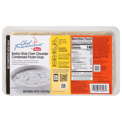 Soup Chowder Clam Boston (m) 162970/78001205