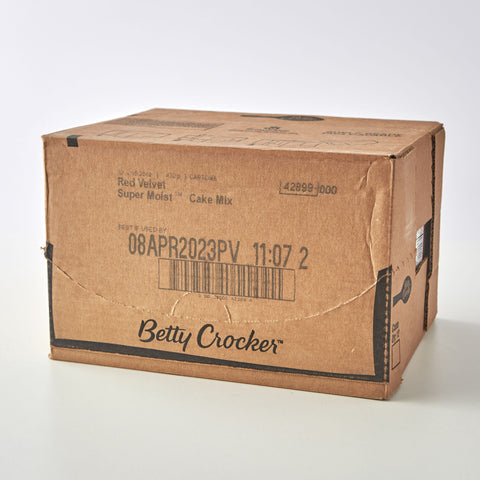 Betty Crocker Super Moist Red Velvet Cake Mix, 15.25 Ounce -- 12 per case.