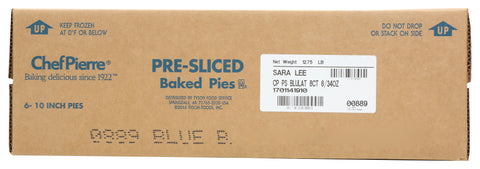 Pie Blueberry Lattice Thaw & Serve 8 Pre-sliced