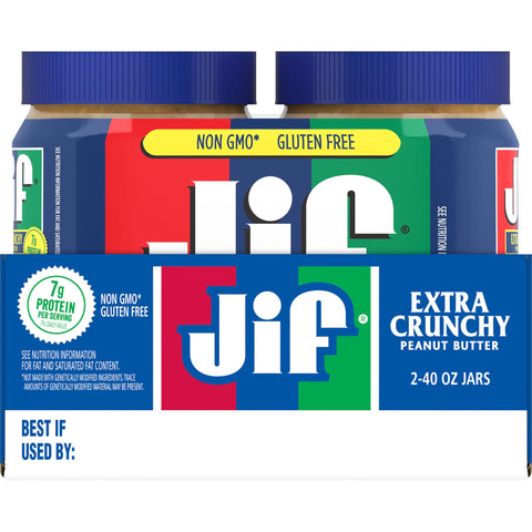 Jif® PEANUT BUTTER CRUNCHY TWIN PACK