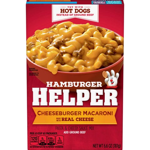 General Mills HAMBURGER HELPER CHEESEBURGER MACARONI