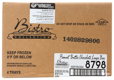 Bistro Collection DESSERT BAR PEANUT BUTTER CHOCOLATE LAYER