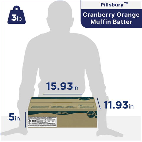 General Mills Pillsbury Tubeset Cranberry Orange Muffin Batter, 3 Pound -- 6 per case.