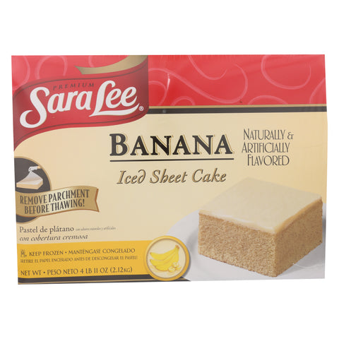 Cake Banana Sheet Iced 12x16