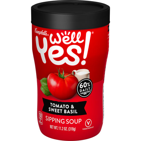 Well Yes SOUP SIP TOMATO & SWEET BASIL