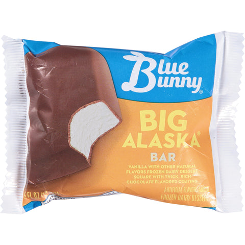 Blue Bunny Big Alaska Vanilla Ice Cream Bar, 5 Fluid Ounce -- 24 per case