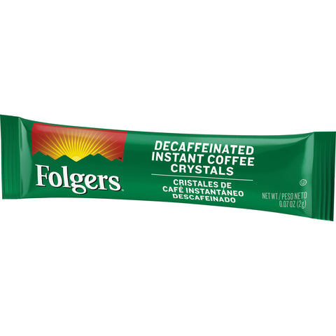 Folgers Decaffeinated Instant Coffee, 0.42 Ounce -- 12 per case.