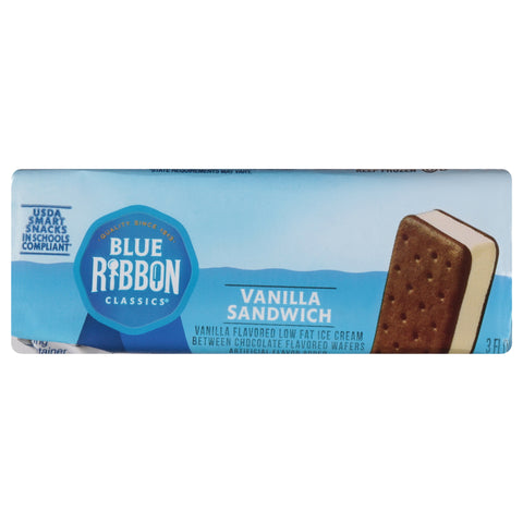 Blue Bunny ICE CREAM SANDWICH VANILLA LOW FAT