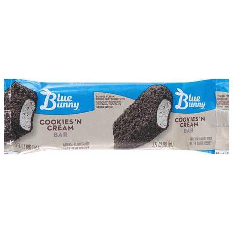 Blue Bunny ICE CREAM BAR COOKIE N CREAM 852962
