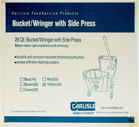 Carlisle MOP BUCKET WRINGER COMBO YELLOW 26 CT
