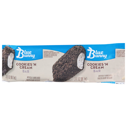 Blue Bunny ICE CREAM BAR COOKIE N CREAM 852962