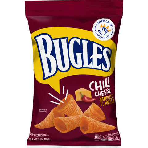 Bugles Chili Cheese Snack, 3 Ounce -- 6 per case