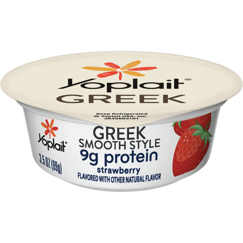 Yoplait Protein Strawberry Greek Yogurt, 3.5 Ounce -- 24 per case.