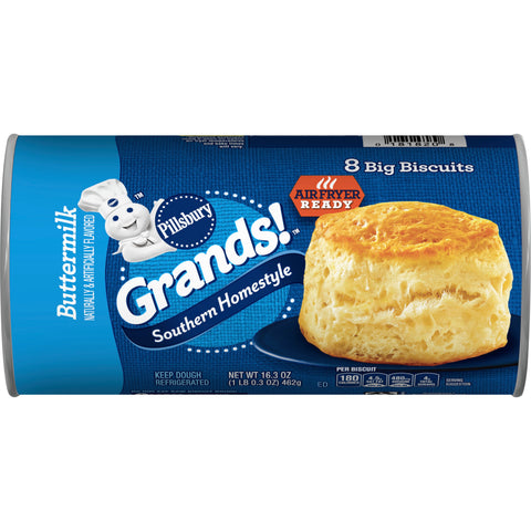Grands Homestyle Buttermilk Biscuit, 16.3 Ounce - 8 per pack -- 8 packs per case.