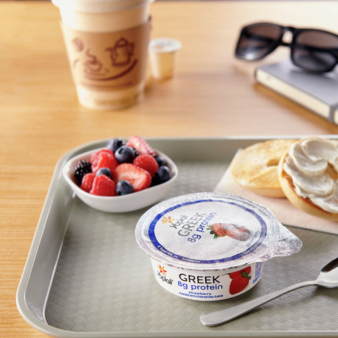 Yoplait Protein Strawberry Greek Yogurt, 3.5 Ounce -- 24 per case.