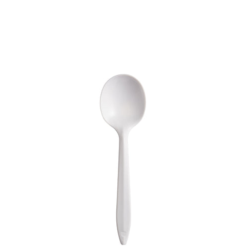 Spoon Soup Plastic Medium Weight White Pp