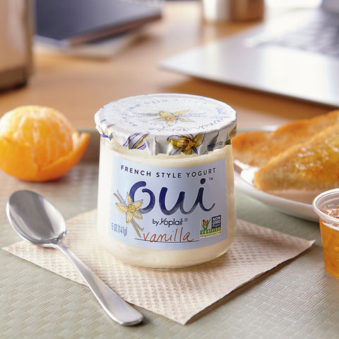 Oui by Yoplait French Style Vanilla Yogurt, 5 Ounce -- 8 per case.