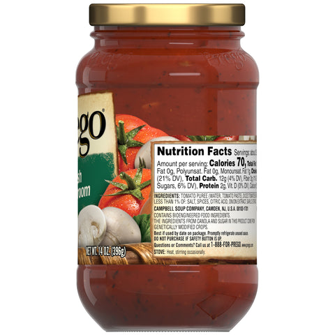 Prego® SAUCE FRESH MUSHROOM PASTA