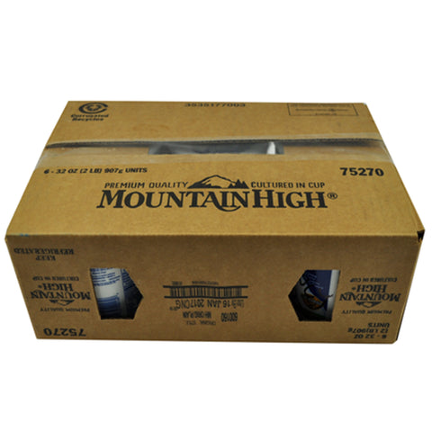 Mountain High Original Style Plain Yogurt, 32 Ounce -- 6 per case.