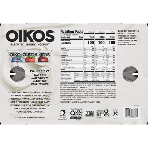 Yogurt Greek Assorted Non Fat