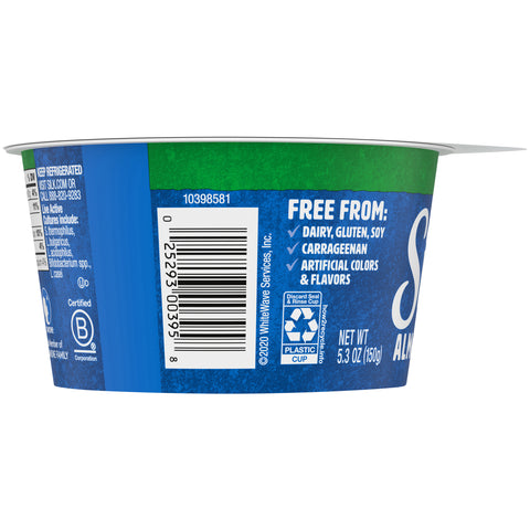 Silk Cultured Plain Almondmilk Yogurt Alternative, 5.3 Ounce -- 8 per case.