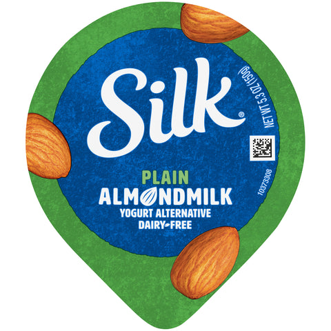 Silk Cultured Plain Almondmilk Yogurt Alternative, 5.3 Ounce -- 8 per case.