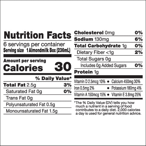 Milk Almond Aseptic Unsweetened 105794